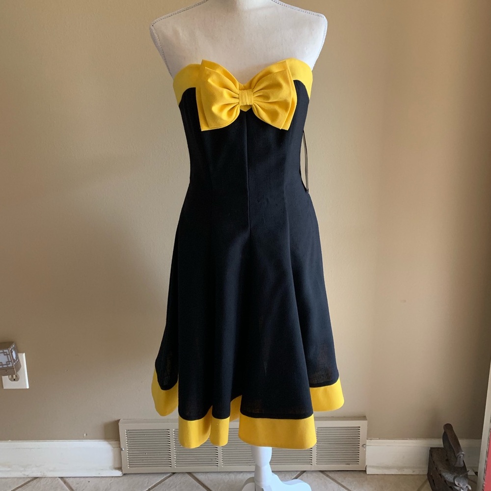 Vintage Mini Strapless Cocktail Dress deadstock
